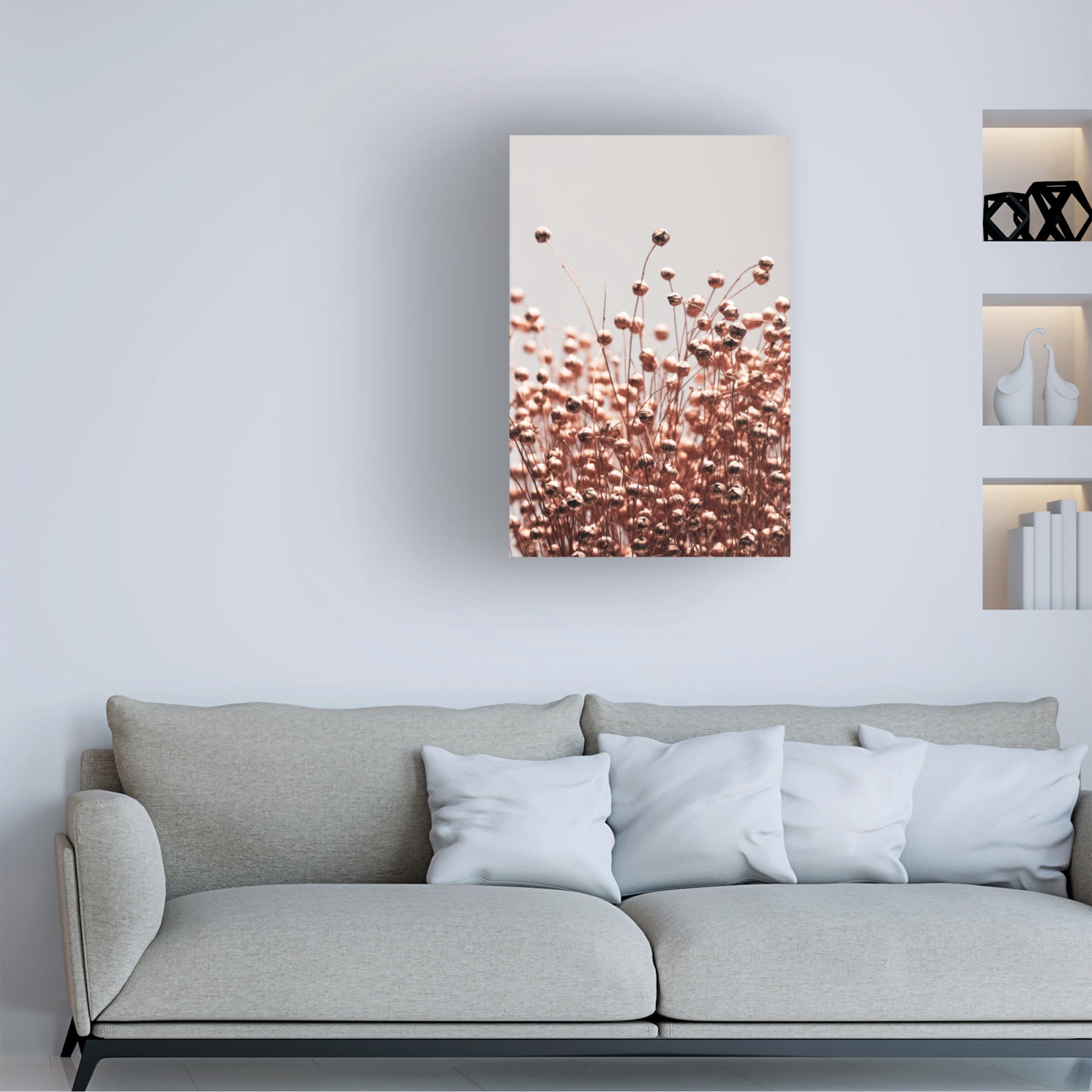 Trademark Fine Art Pictufy Studio Dried Grass Copper 05 Canvas Wall Art