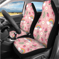 thumbnail image 2 of HUIACONG Car Seat Cover Set, with Car Seat Covers Key Pendant Car Seat Protectors, 14-Piece Rainbow Strawberry Pattern Car Interior Accessory Kit, 2 of 5