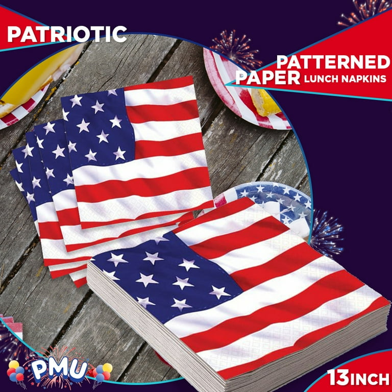 American Flag Patriotic Centerpiece 13 Inch Foil Patriotic...