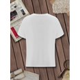 thumbnail image 3 of Camiseta informal de verano para mujer, moda de San Valentín, flores, te amo, estampado de dibujos animados, manga corta, cuello redondo, corte ajustado, ropa de calle, 3 of 7