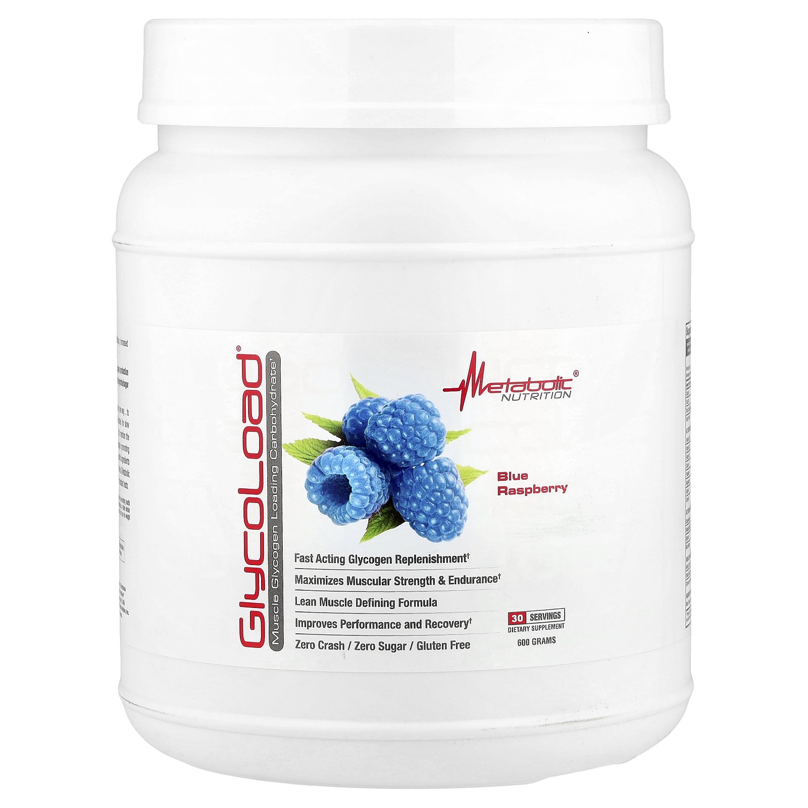 Metabolic Nutrition GlycoLoad®, Blue Raspberry, 600 g