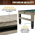 thumbnail image 6 of 7' Pool Table, 3-in-1 Dining Top & Table Tennis with Game Accessories & Rolling Storage Caddy Westmont Barrington Billiards, 6 of 8