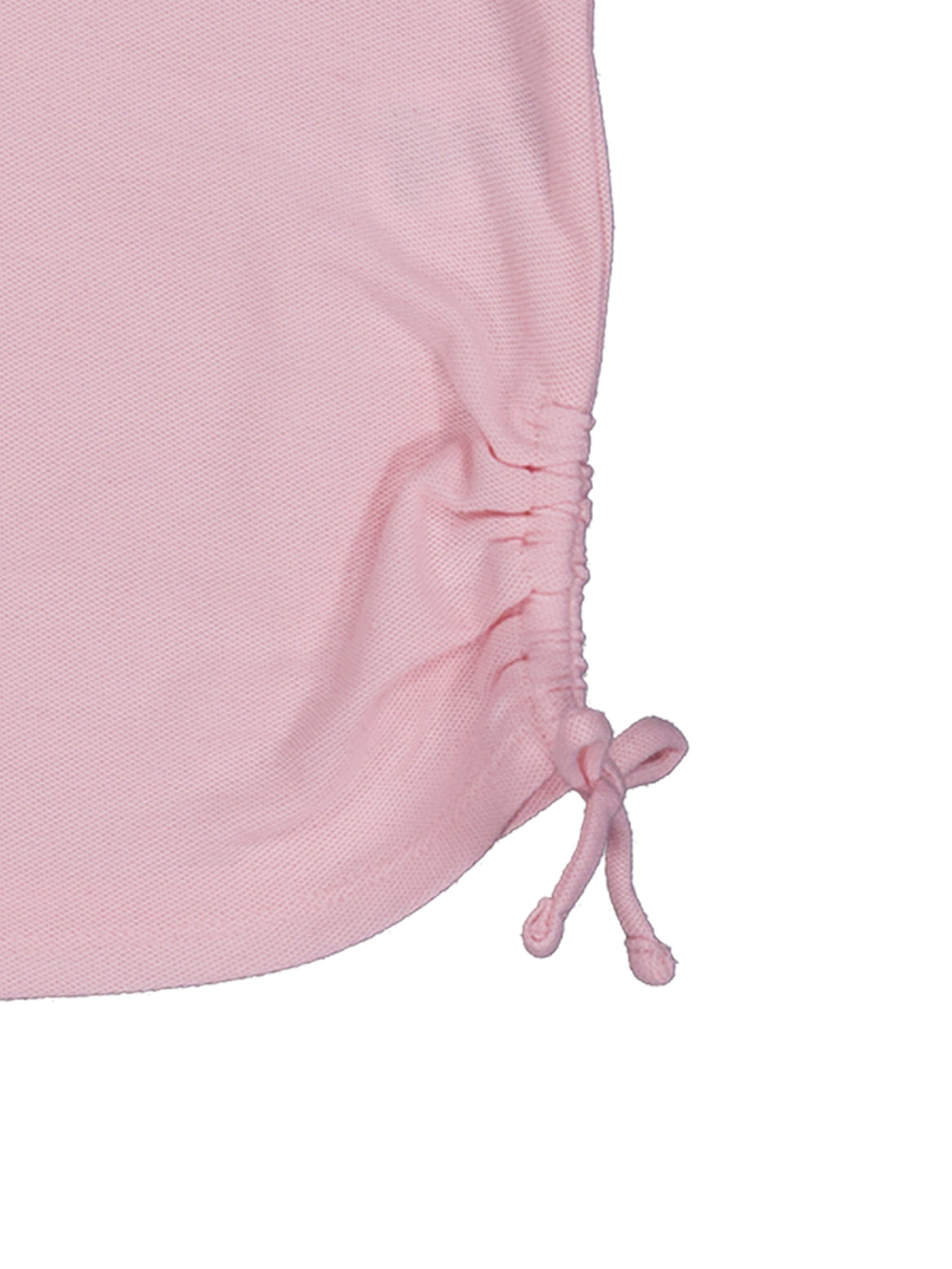 Wonder Nation Girls Side Ruched Polo Shirt with Short Sleeves, Sizes 4-18
