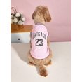 thumbnail image 1 of 1pc Red Pet Clothes, Breathable Mesh Basketball Jersey, For Small Medium And Large Dogs, Small Corgis, Cats, 1 of 4