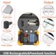 thumbnail image 2 of Foco LED recargable, focos LED de 30 W con panel solar, luz de trabajo portátil, luces de seguridad de emergencia, foco resistente al agua para reparación de automóviles, pesca, camping Dontodent Kuyhfg Sin marca, 2 of 5