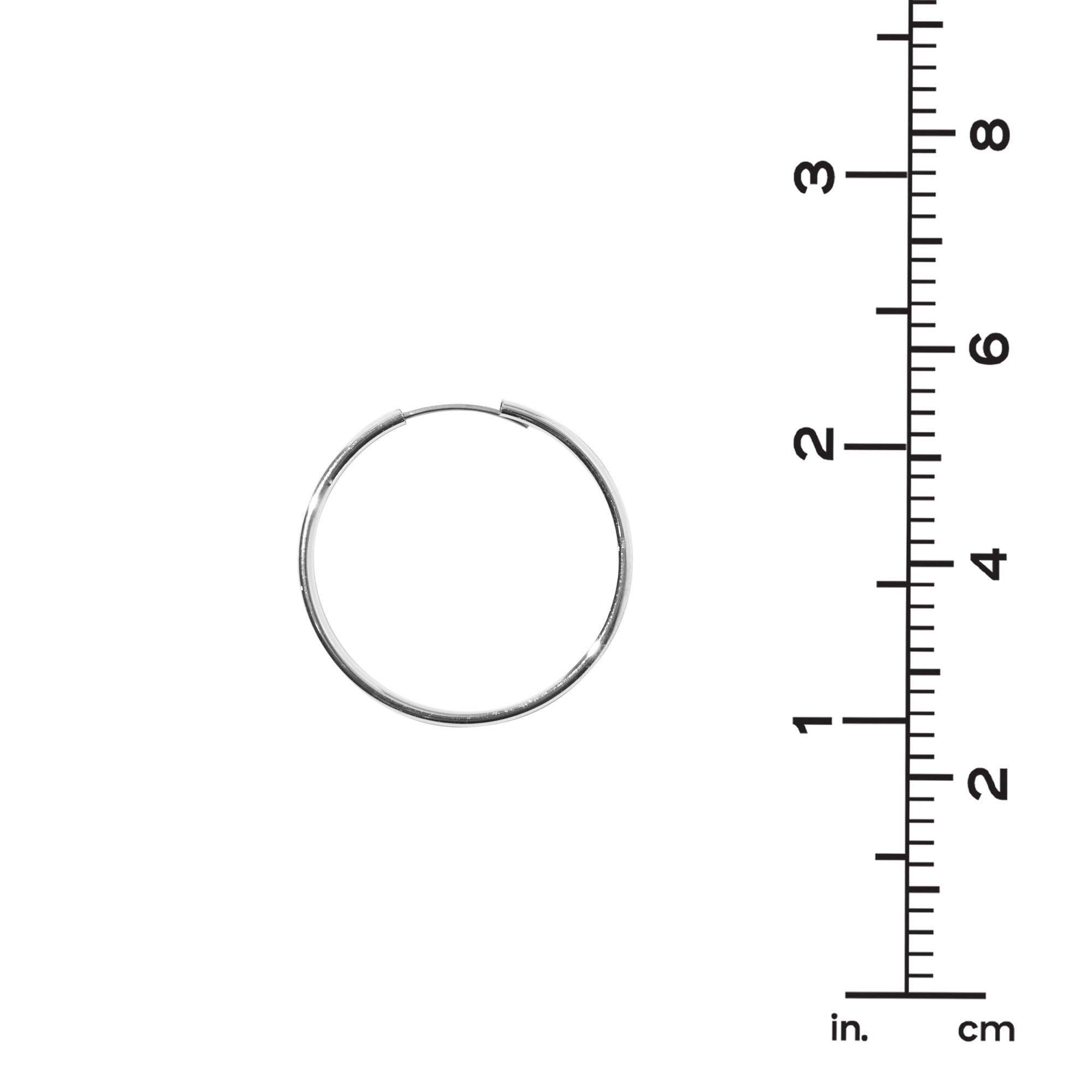 Claire's Teen Girls Silver 30 MM Hoop Earrings, Sensitive Solutions, 1-Pack