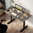 thumbnail image 1 of Costway 48" x 24" Electric Standing Desk with LED Display 2 Memory Height Settings for Home Gray+Black, 1 of 9