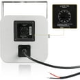 thumbnail image 2 of Sound Town 2-Way 5" Weatherproof IP66 Coaxial Loudspeaker with Surface-Mount U-Bracket for Outdoor Installations, 70V/100V/8Ω, Gray (TITAN-5G), 2 of 4