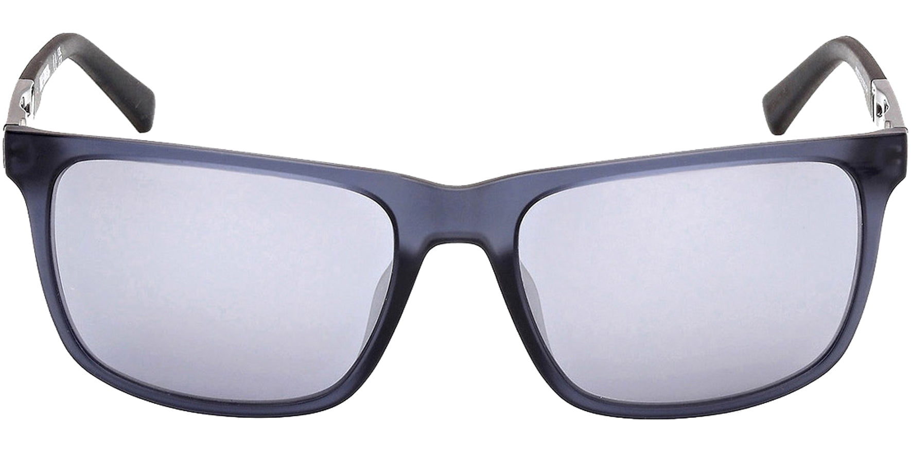 Harley Davidson Men's Translucent Matte Blue Square Sunglasses with Mirror Lens - HD00020 85X