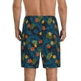 thumbnail image 3 of Kdxio Hawaiian Style Print Mens Sleep Shorts Bottoms Soft Comfy Pajama Wear Pants with Drawstring Pockets, 3 of 7