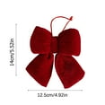 thumbnail image 2 of putnchl Red Velvet 3d Bow Large Christmas Decoration Christmas Tree Pendant, 2 of 2