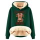thumbnail image 1 of WILLBEST Sudadera con Capucha para Mujer Have Yourself A Mooey Little Christmas, Sudadera con Capucha de Terciopelo Grueso, Cálida y Holgada XX-Grande, 1 of 3