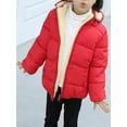 thumbnail image 3 of Chaqueta de abrigo para niños y niñas Abrigo cortavientos de dibujos animados con capucha y ropa de abrigo(Rojo/12-18 meses) Nituyy Chaqueta-GL715-FT37456A3, 3 of 5