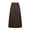 Coffee, variant on Dianli Skirt Maxi Women's High Waist Pleated Chiffon A Line Maxi Skirt Elastic Waist Flowing Long Skirt Lightweight Breathable Summer Beach Vacation Resort Wear