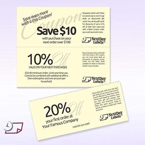 Pack of 500 Sheets, 8-1/2 x 11" Letter Size Perforated Paper Canary, Perf  3-2/3" and 7-1/3"