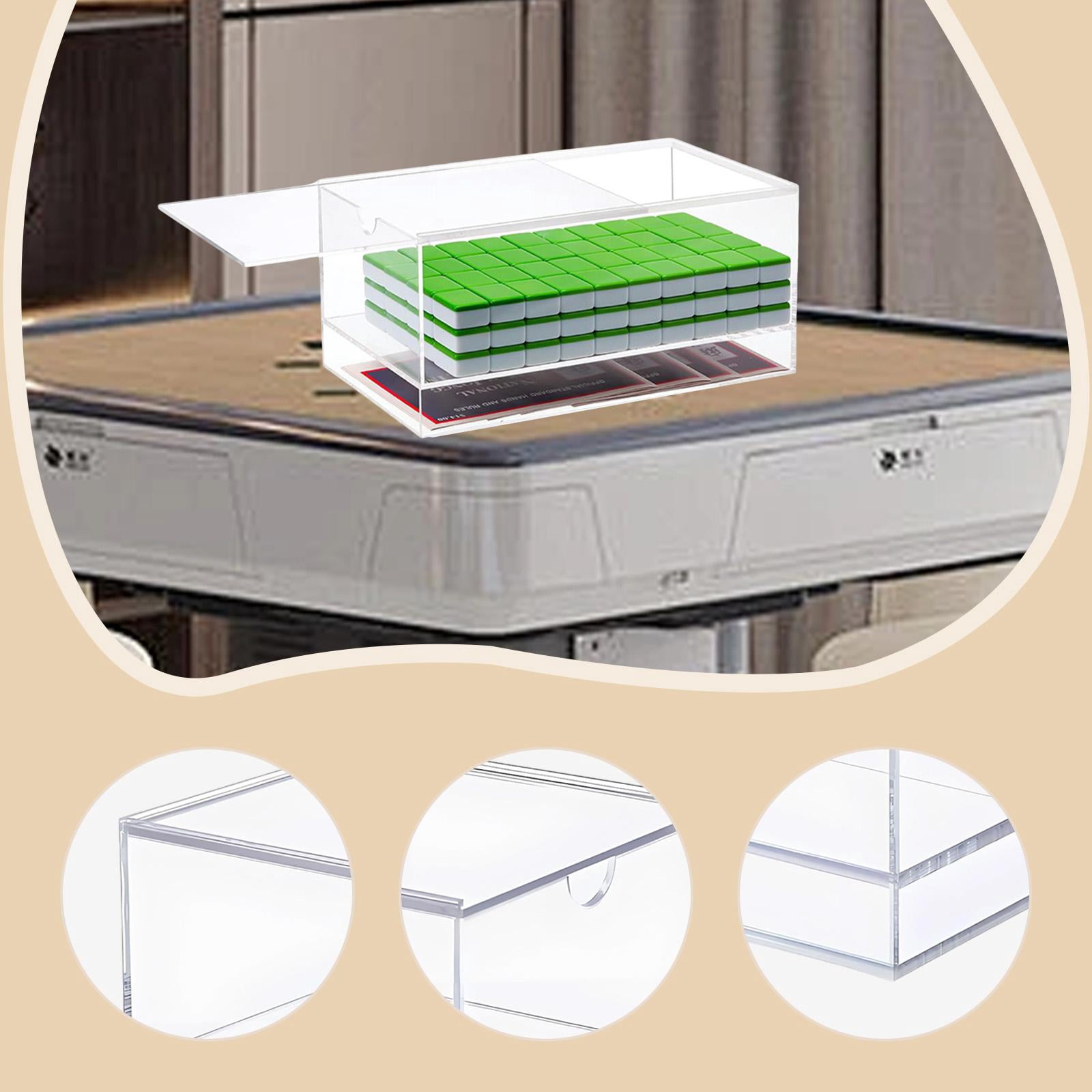 MERIGLARE Mahjong Case for American Tiles and Mahjongs Cards Container for Party Favor