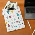 thumbnail image 5 of FORMRS A4 Clipboard Folder with Pen Holder Horizontal Foldable School Office Binder, Red Simple Shapes, 5 of 9