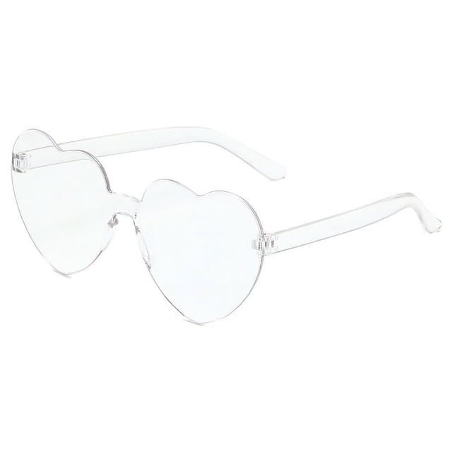 Gafas de sol con forma de corazón en forma de gelatina para hombre y mujer, gafas de sol con forma de corazón en forma de melocotón, gafas de sol con forma de corazón de una sola pieza