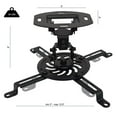 thumbnail image 1 of Duramex Projector Mount - Universal Ceiling Bracket LCD DLP Tilt 360° Swivel Black, 1 of 2
