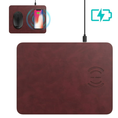 Wireless Mouse Pad Charger 2 In 1 Qi Fast Charging Mat For Iphone
