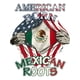 thumbnail image 2 of American Born Mexican Roots Flag Tee Proud USA Love Mexico T-Shirt, 2 of 6