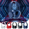 thumbnail image 7 of RBCKVXZ Wireless Bluetooth Headphones - Bluetooth Noise Cancelling Headphones - Head Mounted, Long Lasting Battery, High Definition Sound, Call Noise Reduction - Red, 7 of 7