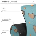 thumbnail image 4 of Yayeee Faucet Mat for Kitchen Sink 14.7" Diatomite Long Splash Guard Pad, Cartoon Capybaras, 2 Pack, 4 of 7