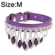 thumbnail image 2 of Collar para perros y gatos con diamantes de imitación, bonito collar de gatito con cristales brillantes, collar de cuero suave y ajustable para perros, 2 of 5