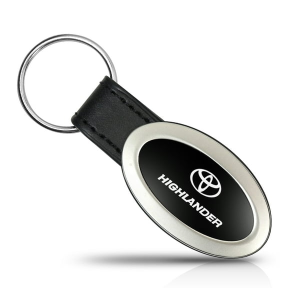 Toyota Highlander Oval Style Metal Key Chain Key Fob