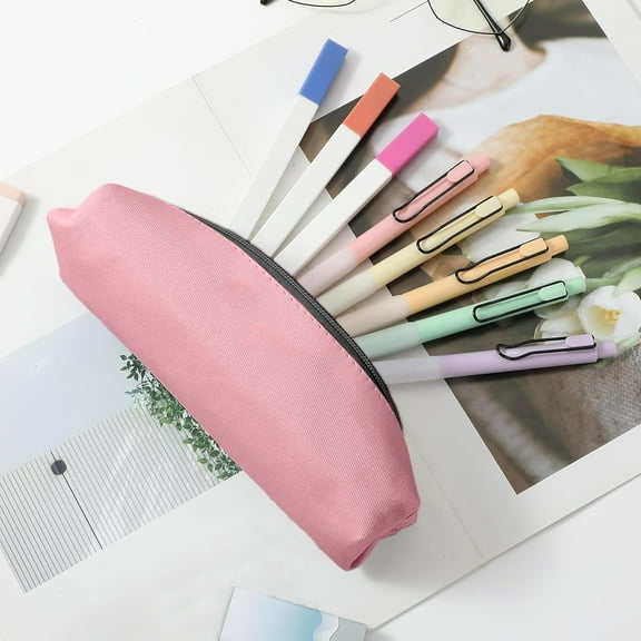 Slim Pencil Case Pencil Holder Pouch Pencil for Student Holder Bag，Slim Mini Toothbrush Bag, Tech, Gym, Water-Resistant Essentials Organizer