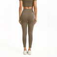 thumbnail image 3 of Womens High Waist Seamless Gym Leggings, Squat Proof Stretchable Tight Sports Pants for Yoga Workout Coffee L, 3 of 5