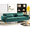 Green, variant on 86" Luxurious Velvet Large Sofa, Mid-Century Modern Sofa with Spacious Seating, Oversized Sofa Chair with Easy Maintenance for living room space, Black