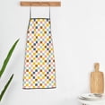 thumbnail image 5 of Naloa 1Pack Adjustable Bib Apron Waterdrop Resistant Cooking Kitchen Aprons for Women Men Chef, Colorful Checkered 1 Print, 5 of 5