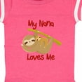 thumbnail image 4 of Inktastic My Nana Loves Me Sloth Boys or Girls Baby Bodysuit, 4 of 5