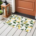 thumbnail image 4 of Lemons Leaves Entryway Rug 2'x3'&nbsp; Non Slip Front Door Mats, Summer Fruits Floral Botanical Entrance Rugs Indoor Outdoor Carpet, Washable Floor Mats Small Area Rug for Bedroom Kitchen, 4 of 8