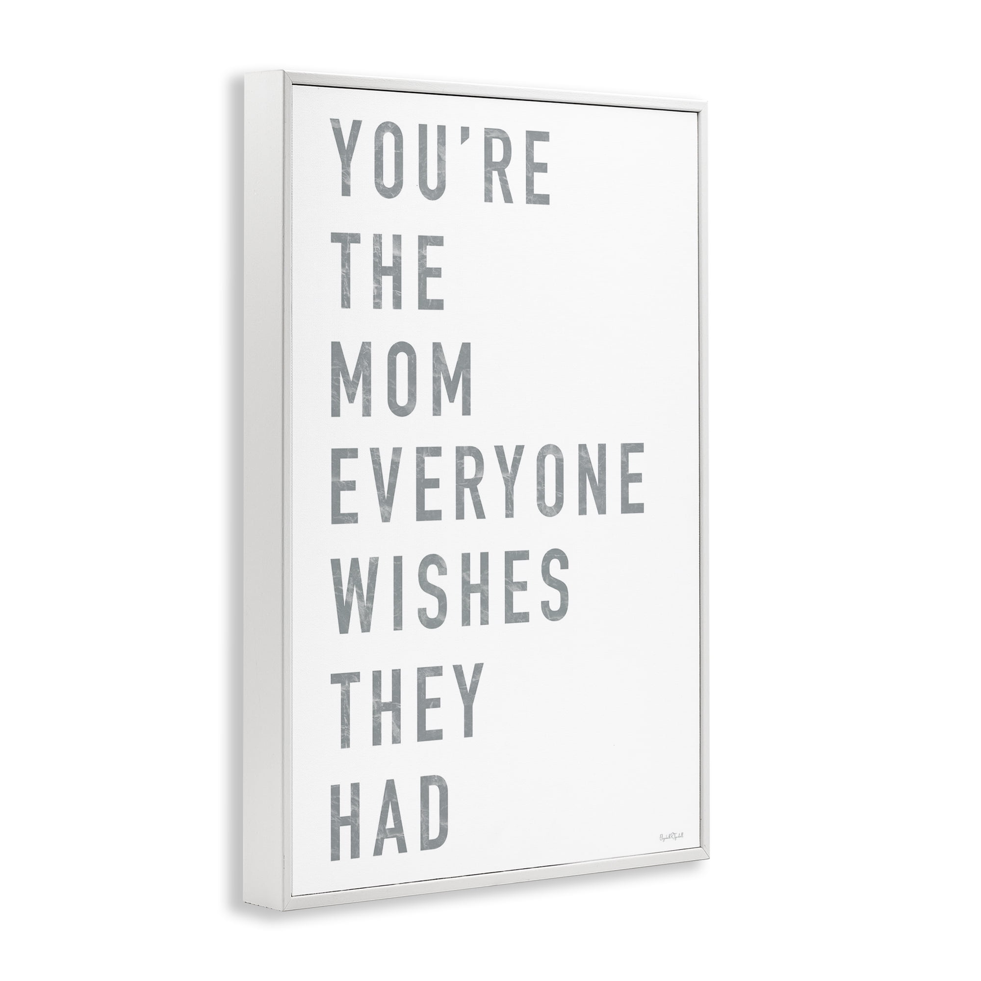 Stupell Industries Mother Appreciation Quote White Framed Giclee Art, design by Elizabeth Tyndall