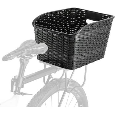 ROCKBROS Bike Basket Rear Durable Bicycle Rack Baskets Lightweight Bike Cargo Basket with 30L Capacity