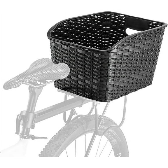 Rockbros Pet-Friendly Bike Rear Basket Anti-Fall PP Plastic, 10kg Load-Bearing