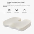 thumbnail image 3 of Cojín de asiento mejorado con gel – Cojín para silla de oficina – Cojín de gel antideslizante y espuma viscoelástica para el dolor de coxis (negro), 3 of 5