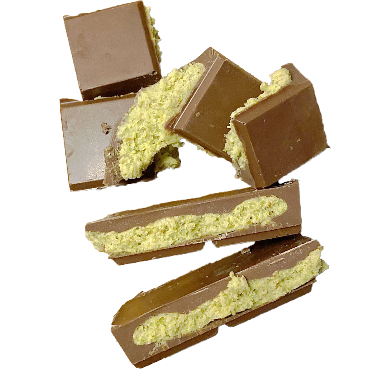 UniqBite Dubai Chocolate Bar Pistachio I Viral Knafeh Chocolate Bar with Pistachio Cream and Kataifi, 3 pack, Total 9.5 oz (270gr)