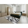 thumbnail image 4 of Ahgly Company Indoor Rectangle Patterned Carbon Gray Area Rugs, 8' x 12', 4 of 6