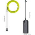 thumbnail image 4 of Wire Neon Light Cord EL Cable Neon Wire For Halloween Christmas Parties And Party Lighting (Green, 5m), 4 of 7