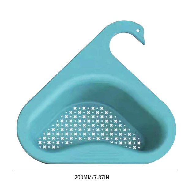 Cesta de colador para fregadero, filtro colgante triangular, estante de almacenamiento para fregadero verde Sywqhk Libre de BPA