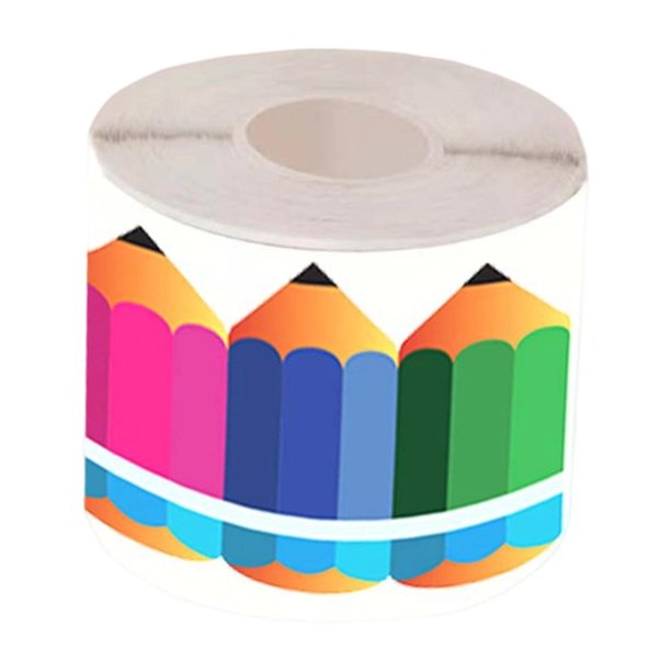 Rollo de borde para boletín de aula de 59 pies, 2,7 pulgadas de ancho, resistente al agua, para oficina. Estilo B