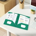 thumbnail image 4 of Plastic Folders With Pockets Heavy Duty | Letter Size File Folders For Documents | Waterproof Durable Binder Folder | 1 Business Card Slot | 7 Stylish Colors | 1 Pack, 4 of 6