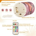 thumbnail image 4 of 2 PCS Flameless Candles with Remote Timer LED Battery Operated Flickering Candle Light for Wedding Table Home Decoration Gifts Vintage Flowers and Pumpkins, 4 of 7