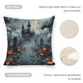 thumbnail image 4 of cemetery pumpkins cast Linen toss pillowcase Decoration pillowcase Gift preferred 20x20" Cushion cover 1 set Sofa pillowcase Sofa bedroom living room car, 4 of 8