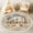 Color 3, variant on Washable Non Slip 3ft Round Rug, Cute Bear Scarf Woodland Scene Surrounded by Trees Mushrooms Circle Area Rugs with Tassels Carpet for Nursery Bedroom Playroom Tent rug Tent Castle