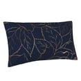 thumbnail image 2 of Bingfone Copper-Gold Gloss Outline Navy Dark Blue Printed Pillowcase 20x36 inches - Standard Pillow Cases with Envelope Closure,Gifts for Women Men, 2 of 9