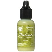 Vintaj Patina Opaque Permanent Ink - Moss Green - 0.5 Ounce Bottle